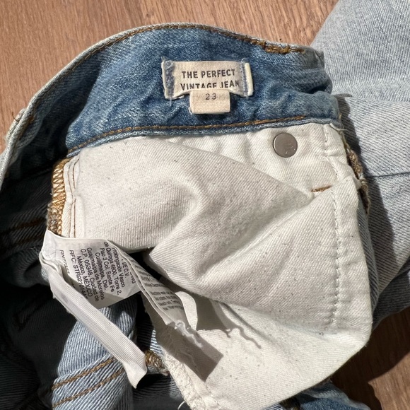Madewell THE PERFECT VINTAGE - Slim fit cropped jeans in Light wash size 23 - Picture 9 of 11